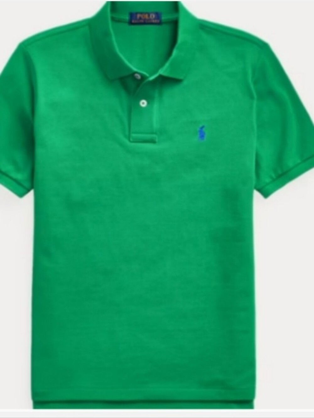 Polo by Ralph Lauren Boys' Green Short Sleeve Polo with Blue Pony